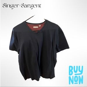 Singer+Sargent men black tshirt, size XL